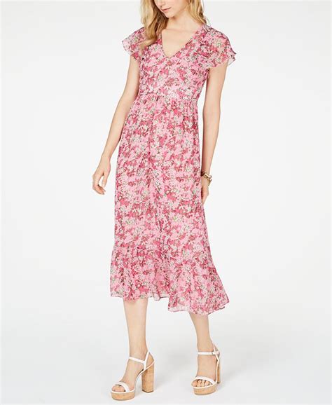 MICHAEL Michael Kors Enchanted Bloom Midi Dress